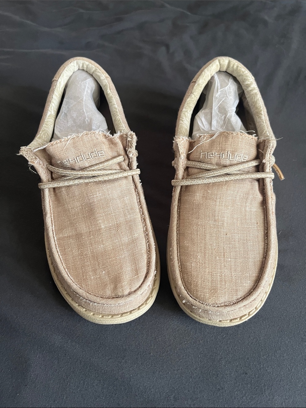 Hey Dude Casual Slip-On Loafers in Beige/Tan